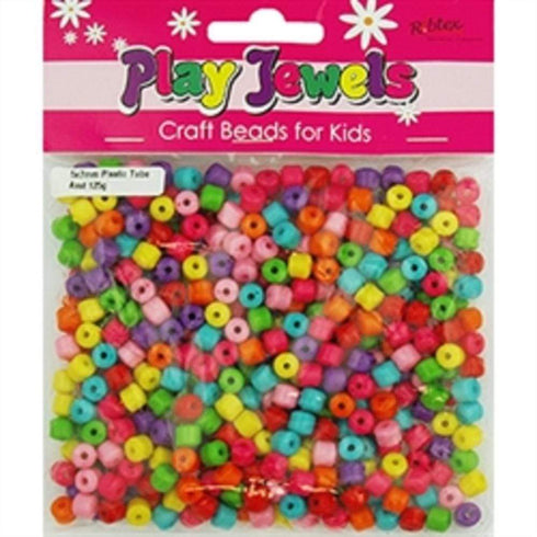 AussieSuperStore Jewellery Making Supplies Plastic Tube 5x7mm Beads Plastic Tube 5x7mm Beads | Jewellery Making Beads | Jewellery Making Supplies 9323823202224 PJV18009